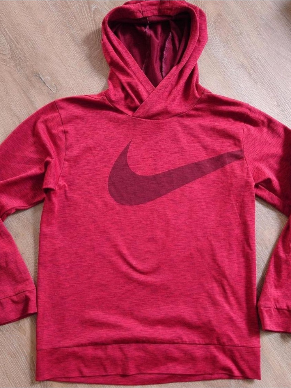 Nike Red Youth Pullover Hoodie with Swoosh